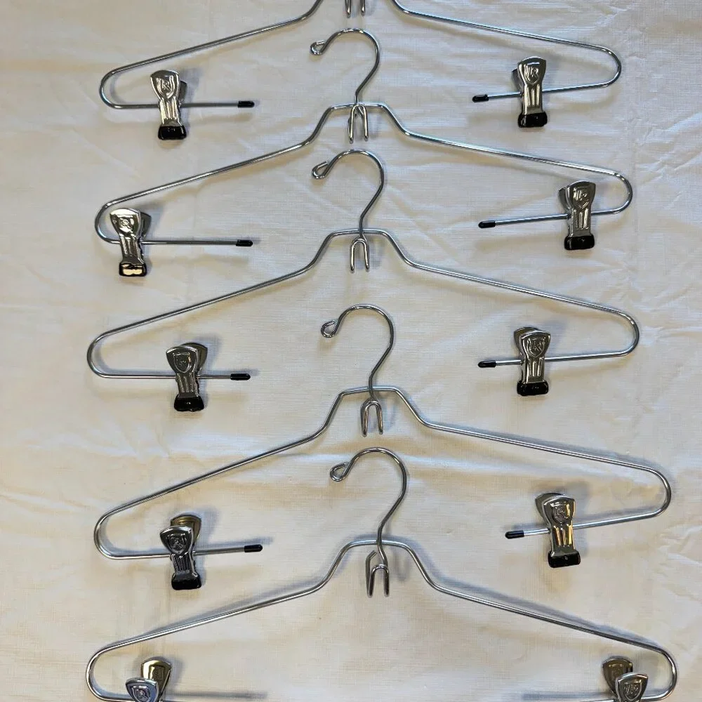 VGT Rubbermaid Metal Shirt Pant Skirt Clip Hangers Add-on Hook Stackable LOT 5